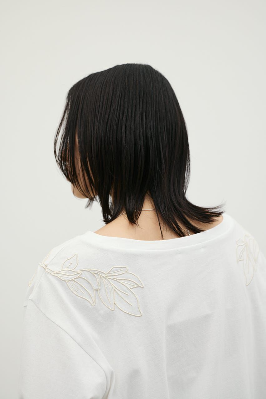STYLEMIXER「エンブロイダリーボートネックT」|Tシャツ・カットソー|