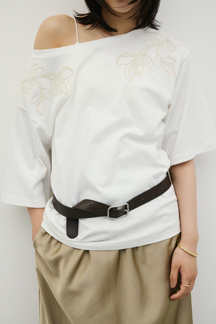 STYLEMIXER「エンブロイダリーボートネックT」|Tシャツ・カットソー|