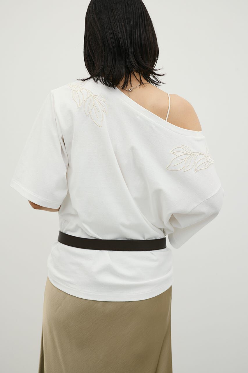 STYLEMIXER「エンブロイダリーボートネックT」|Tシャツ・カットソー|