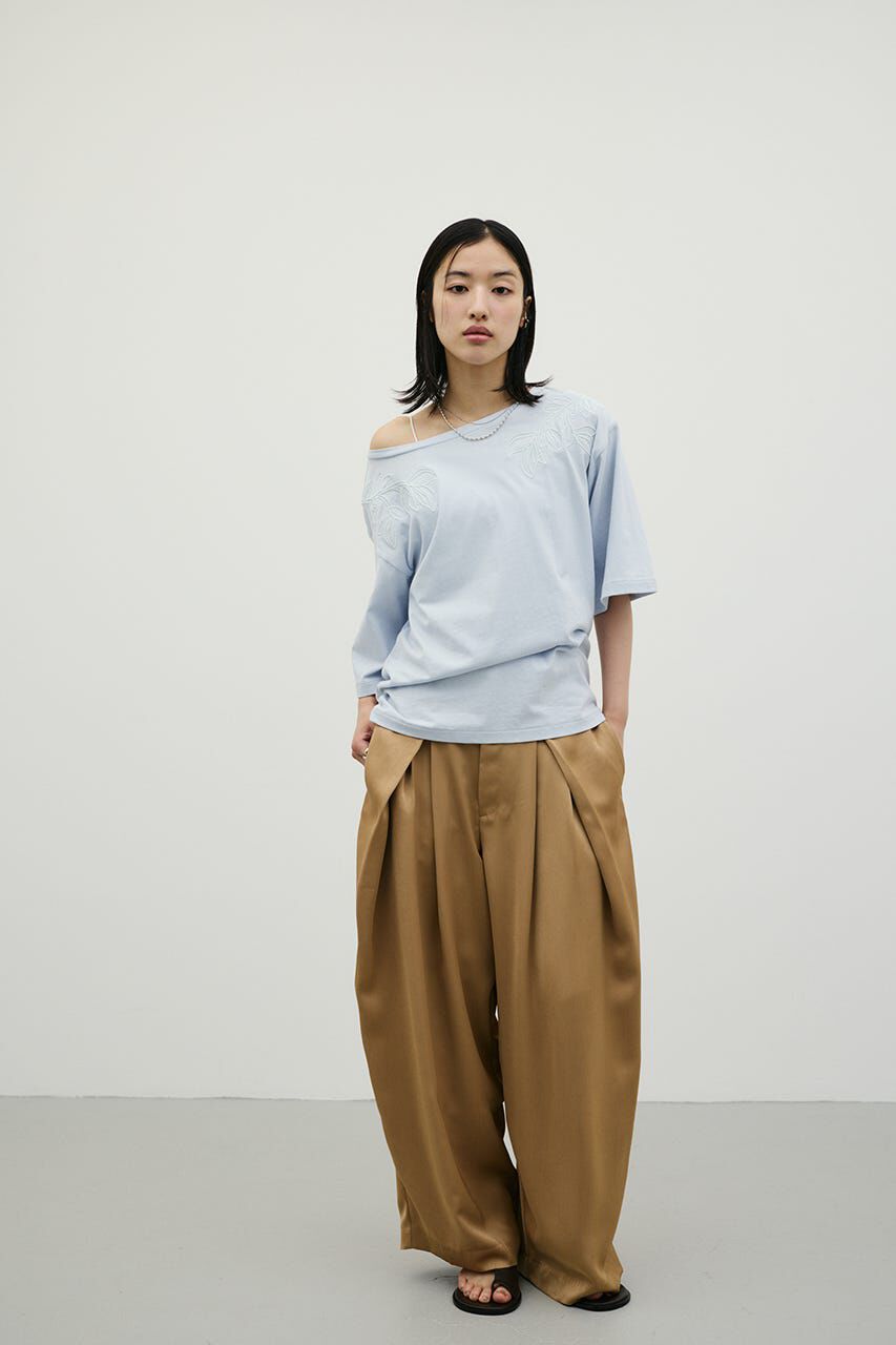 STYLEMIXER「エンブロイダリーボートネックT」|Tシャツ・カットソー|