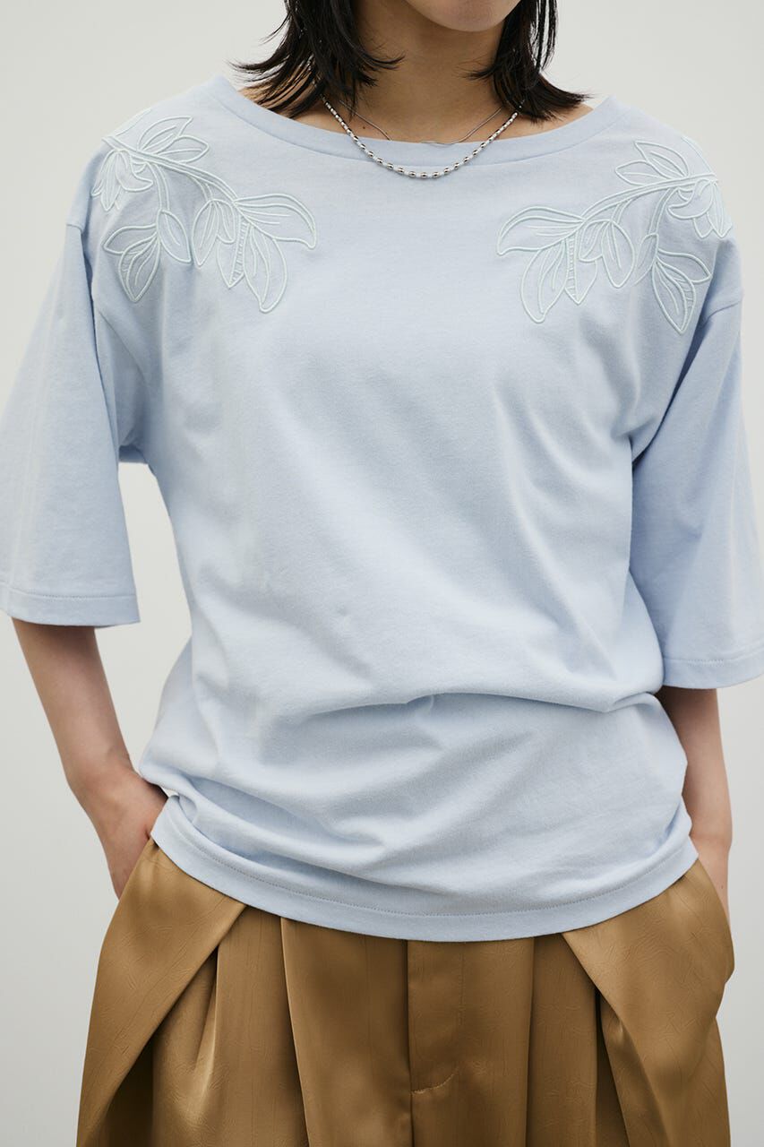 STYLEMIXER「エンブロイダリーボートネックT」|Tシャツ・カットソー|