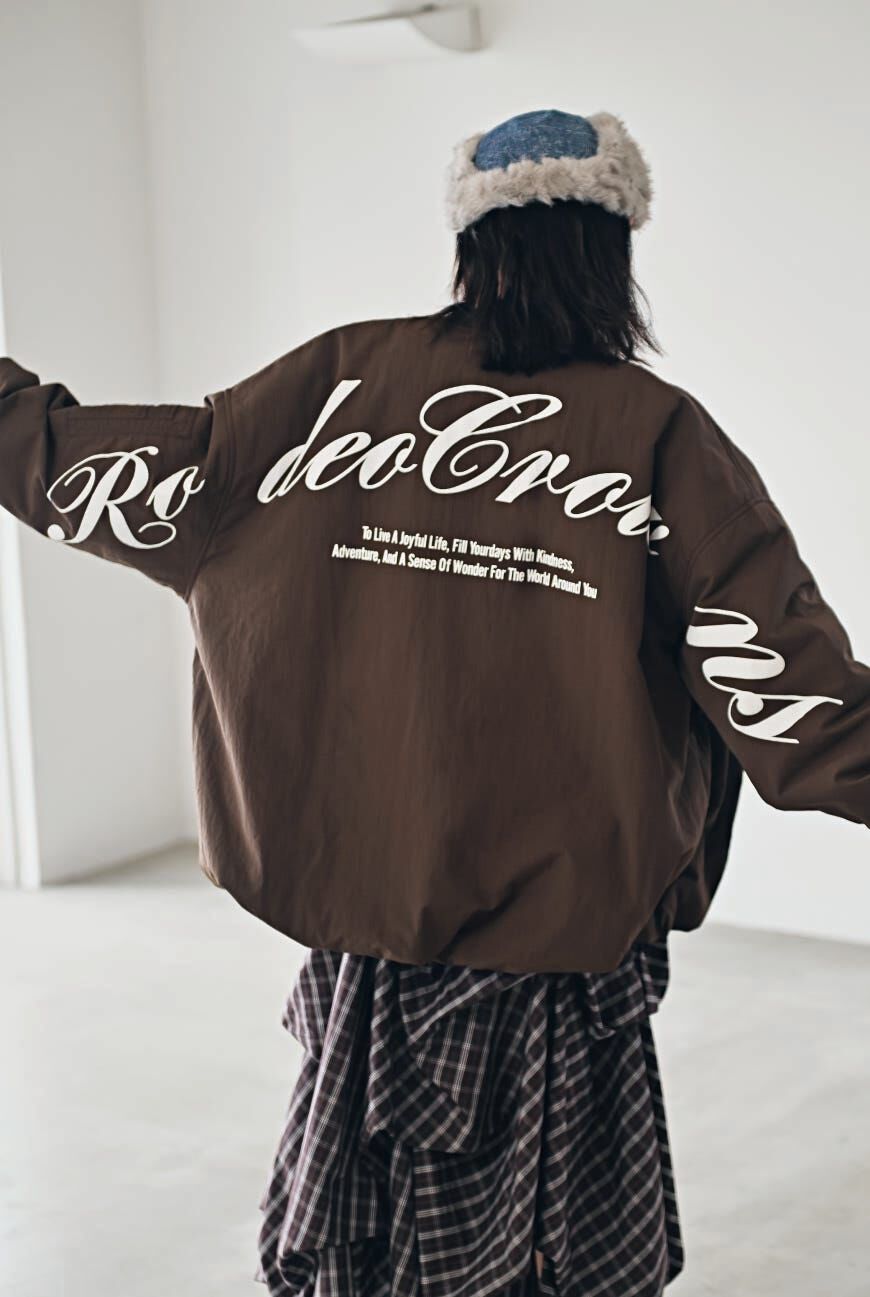 RODEO CROWNS「オーバーサイズバルーンロゴブルゾン」|ブルゾン・スタジャン|