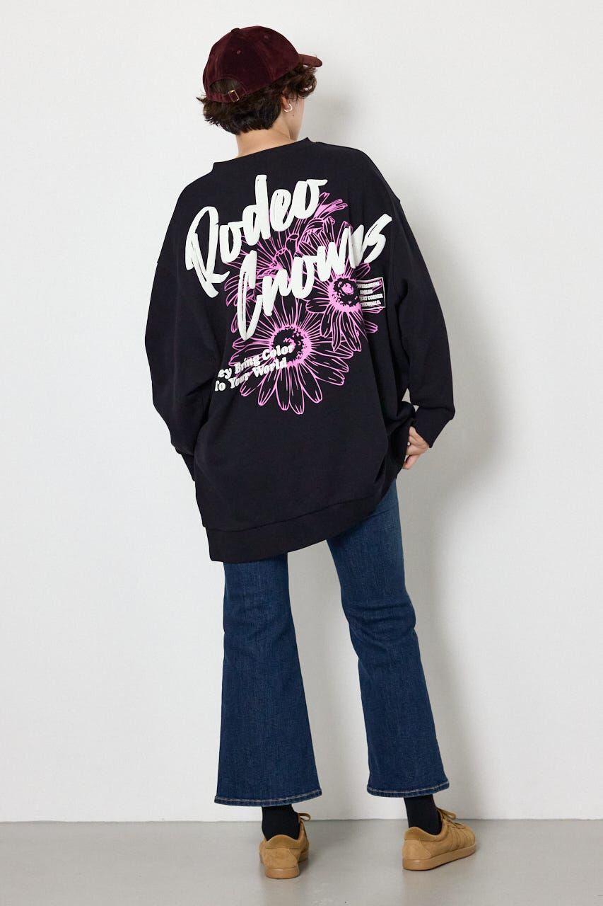 RODEO CROWNS「BIGフラワープリントスウェットワンピース」|ワンピース|