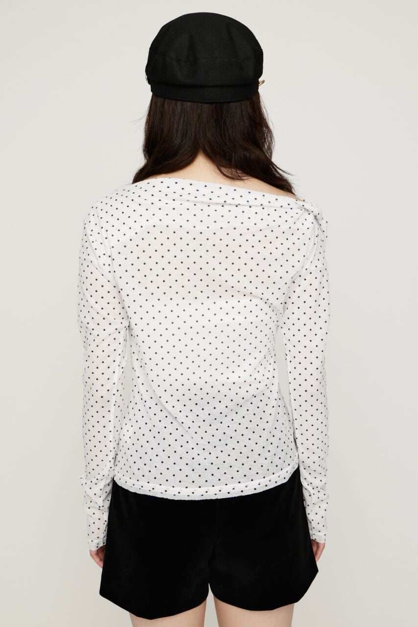 SLY「TUCK DRAPE CUT トップス」|Tシャツ・カットソー|