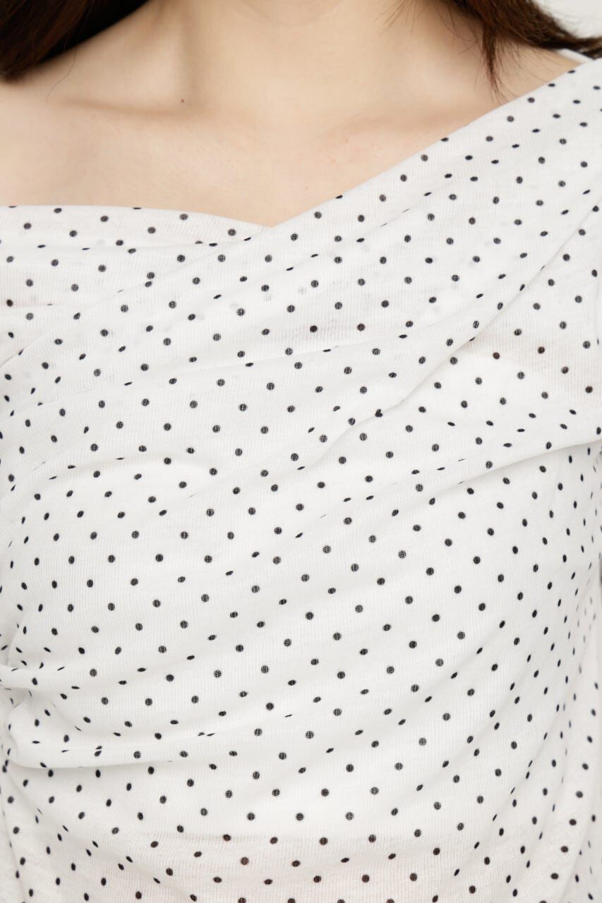 SLY「TUCK DRAPE CUT トップス」|Tシャツ・カットソー|