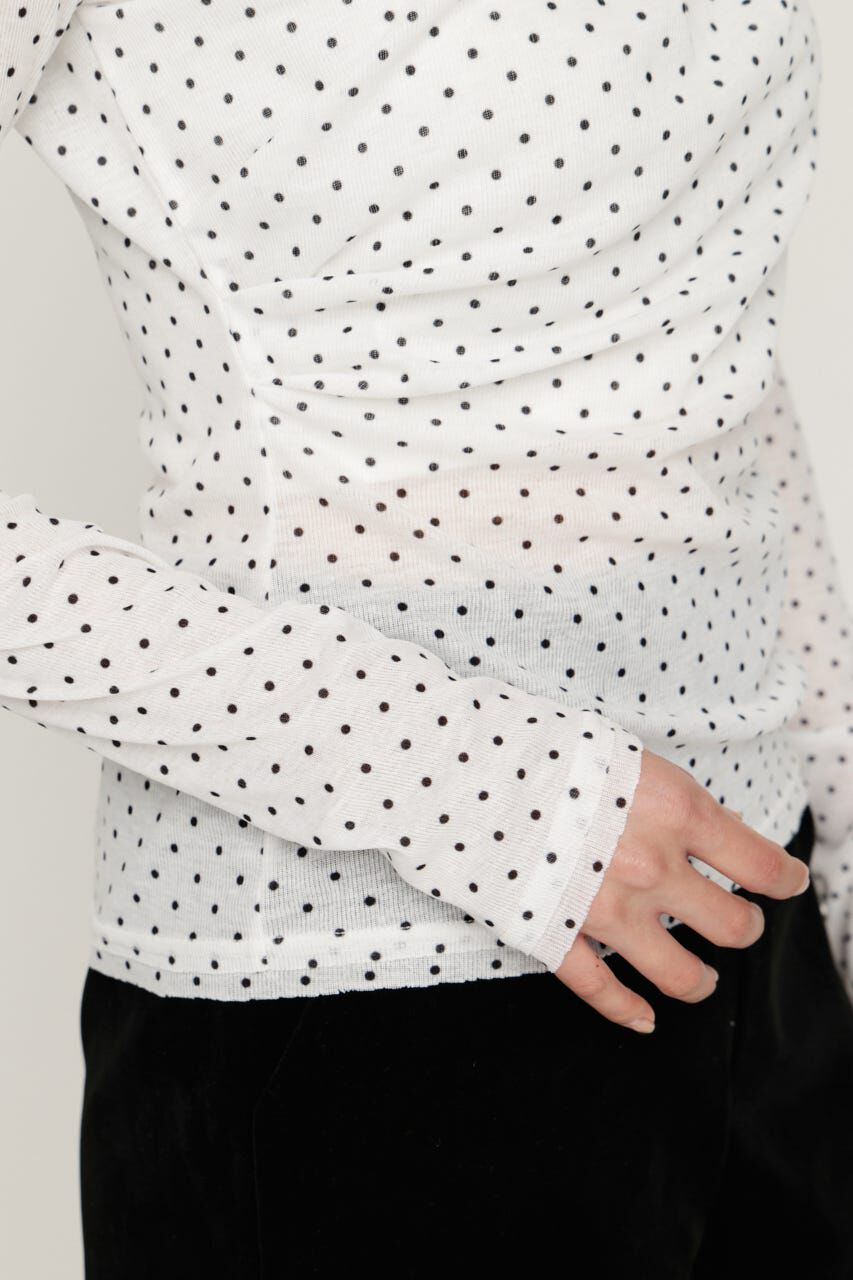SLY「TUCK DRAPE CUT トップス」|Tシャツ・カットソー|