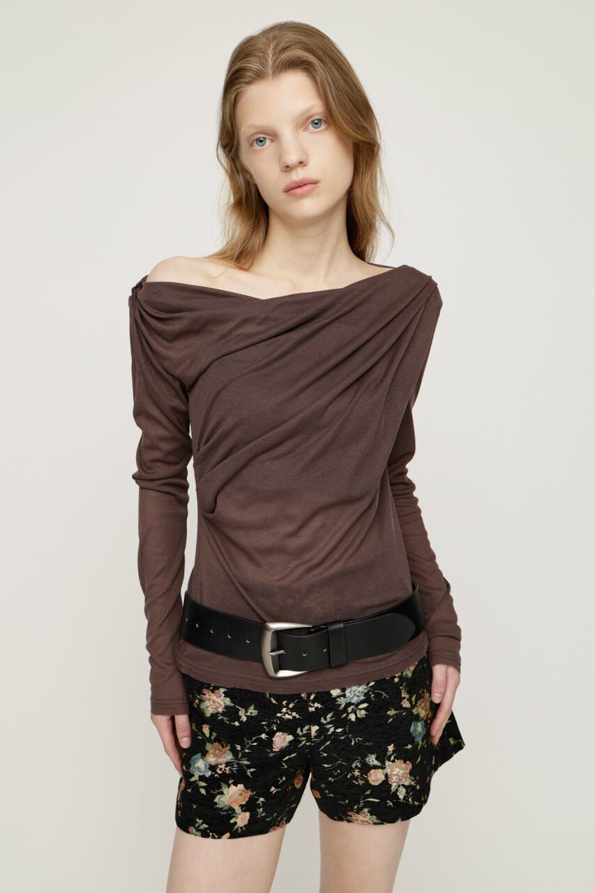 SLY「TUCK DRAPE CUT トップス」|Tシャツ・カットソー|