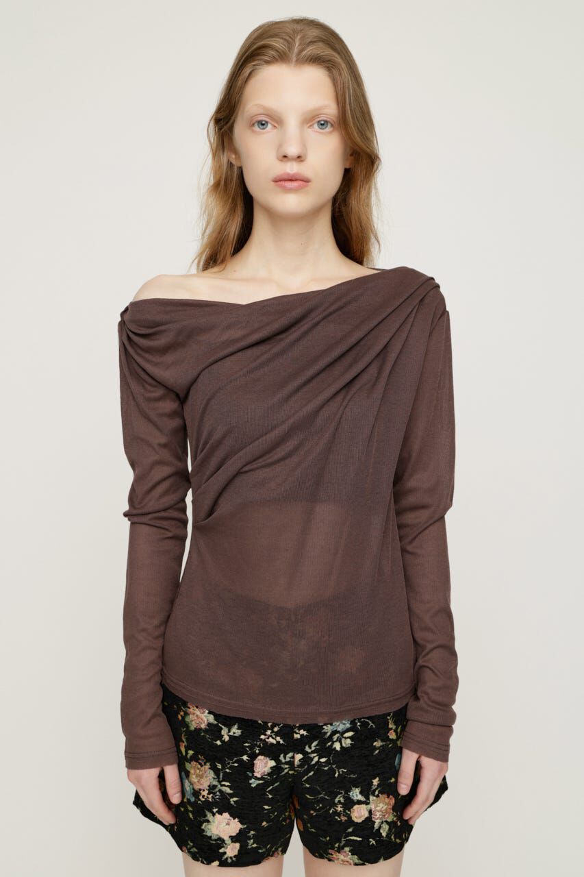 SLY「TUCK DRAPE CUT トップス」|Tシャツ・カットソー|