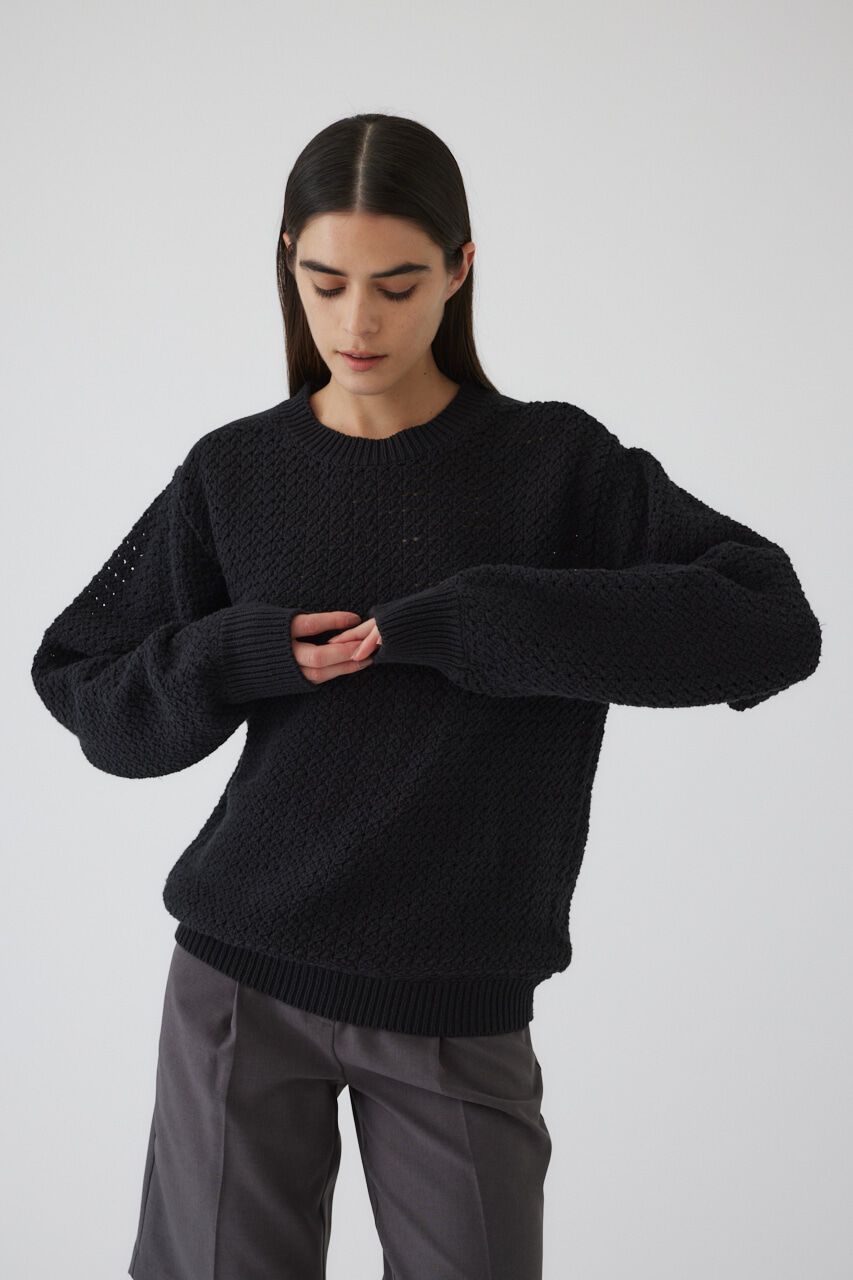 RIM.ARK 「Pattern knitting cotton knit」|ニット・セーター|