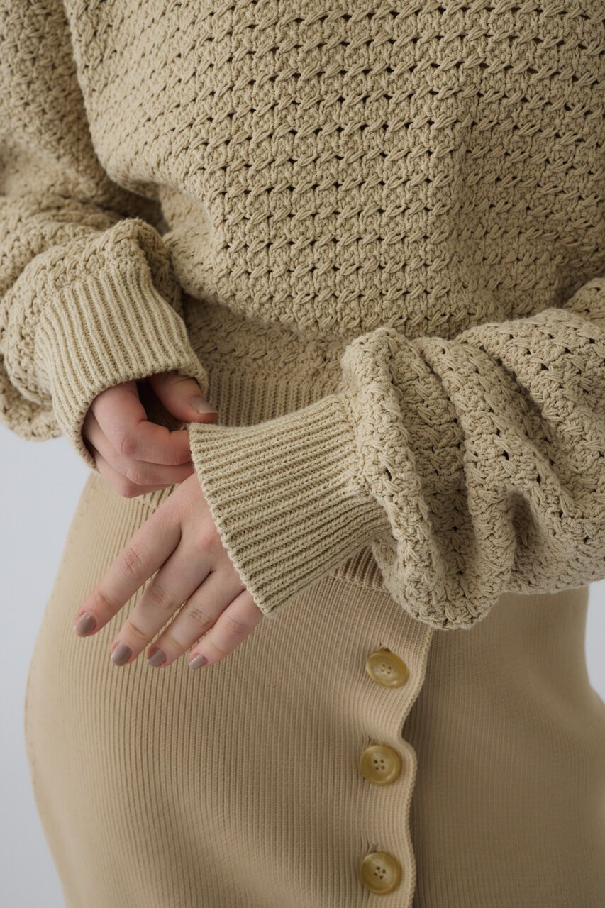 RIM.ARK 「Pattern knitting cotton knit」|ニット・セーター|
