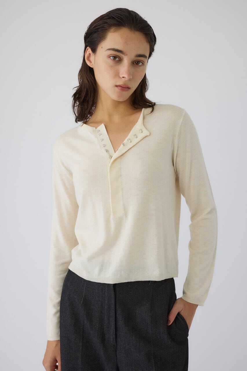 RIM.ARK 「Hook design silk blend knit」|ニット・セーター|