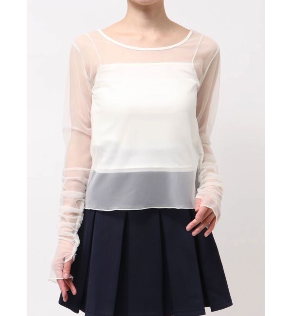 dazzlin「2wayシアートップス」|Tシャツ・カットソー|アイボリー