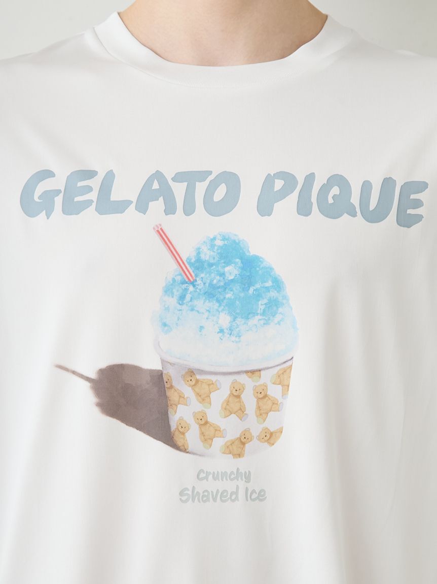 GELATO PIQUE HOMME「【HOMME】【MINT SORBET by HEIQ MINT】【接触冷感】夏祭りワンポイントTシャツ&ハーフパンツセット」|ルームウェア|