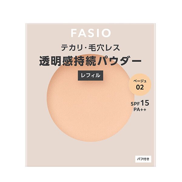  「ファシオ エアリーステイ パウダー 02 レフィル/無香料 (10g)」|フェイスパウダー|