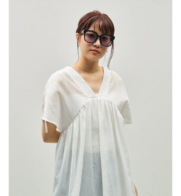  「SUNCUTGlasses/UV100%CUT サングラス ビッグシェイプ  カラーレンズ 紫外線対策 UVカット ユニセックス」|サングラス|
