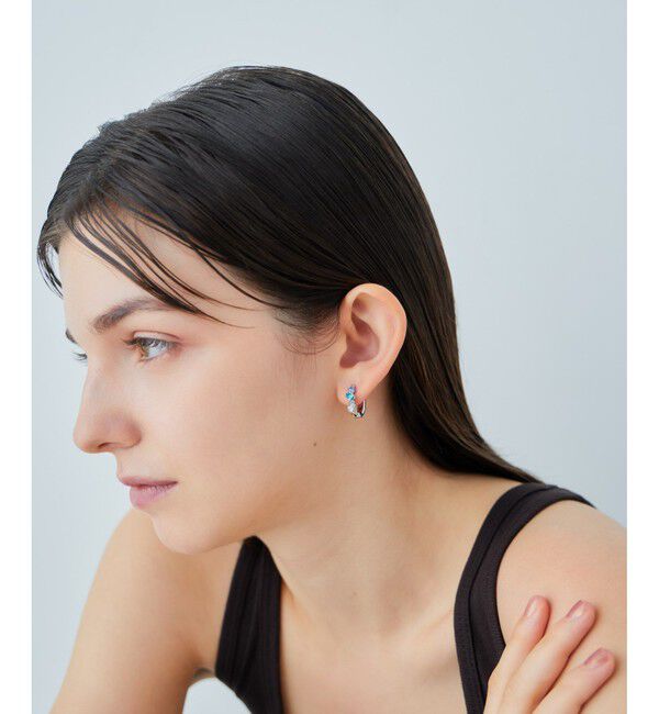 ete「ビジュー ハグピアス」|ピアス|