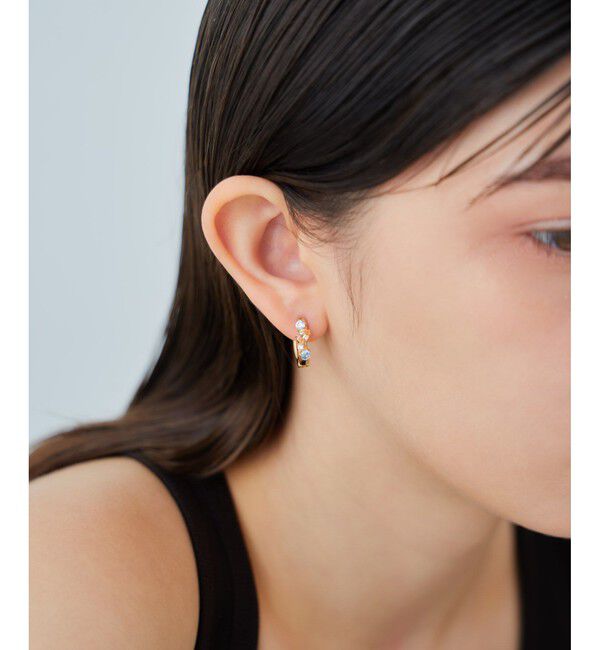 ete「ビジュー ハグピアス」|ピアス|