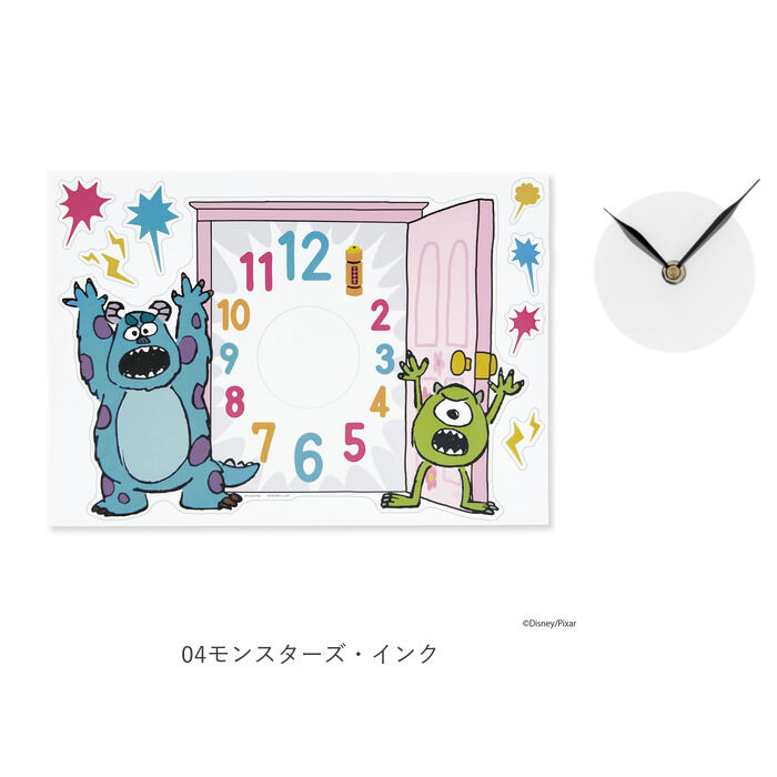 BACKYARD FAMILY「ウォールクロック ステッカー 通販 ディズニー グッズ 壁掛け時計 時計 クロック キャラクター」|クロック・置時計|