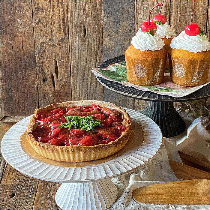 BACKYARD FAMILY「ケーキスタンド 木 通販 黒 白 木製 小皿 コンポート 皿 ケーキプレート ケーキトレー ケーキ」|食器・キッチングッズ|