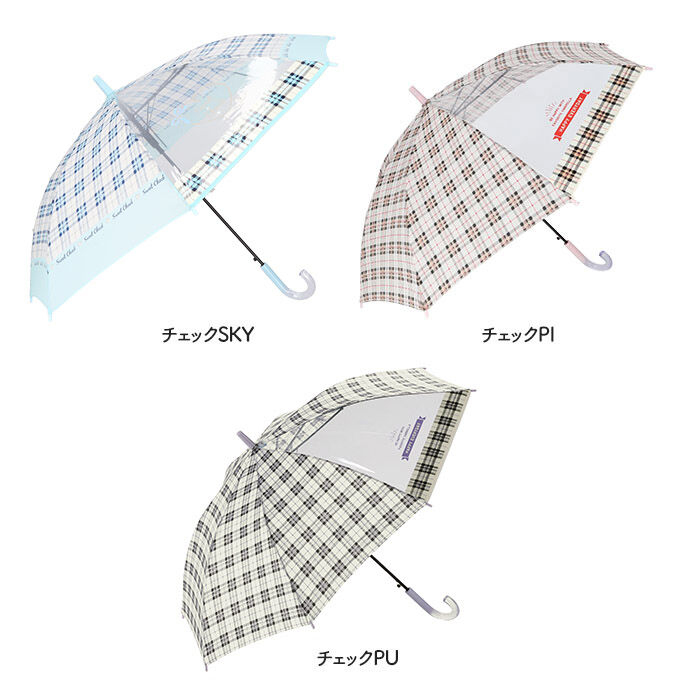 BACKYARD FAMILY「傘 キッズ 子供用 55cm 通販 耐風 耐風傘 丈夫 女の子 透明窓付き 窓付き 透明窓 雨傘」|傘|