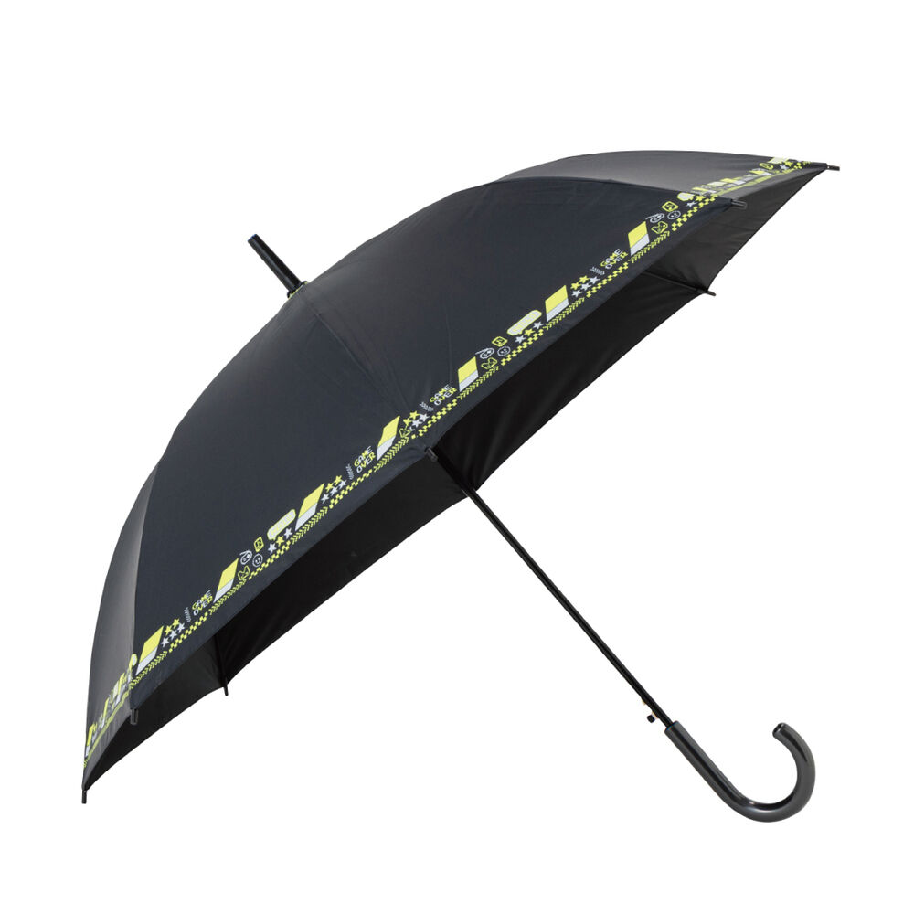 BACKYARD FAMILY「傘 58cm 男の子 小学生 通販 長傘 ジャンプ傘 キッズ ジュニア 晴雨兼用傘 雨傘 日傘」|傘|ブラック2