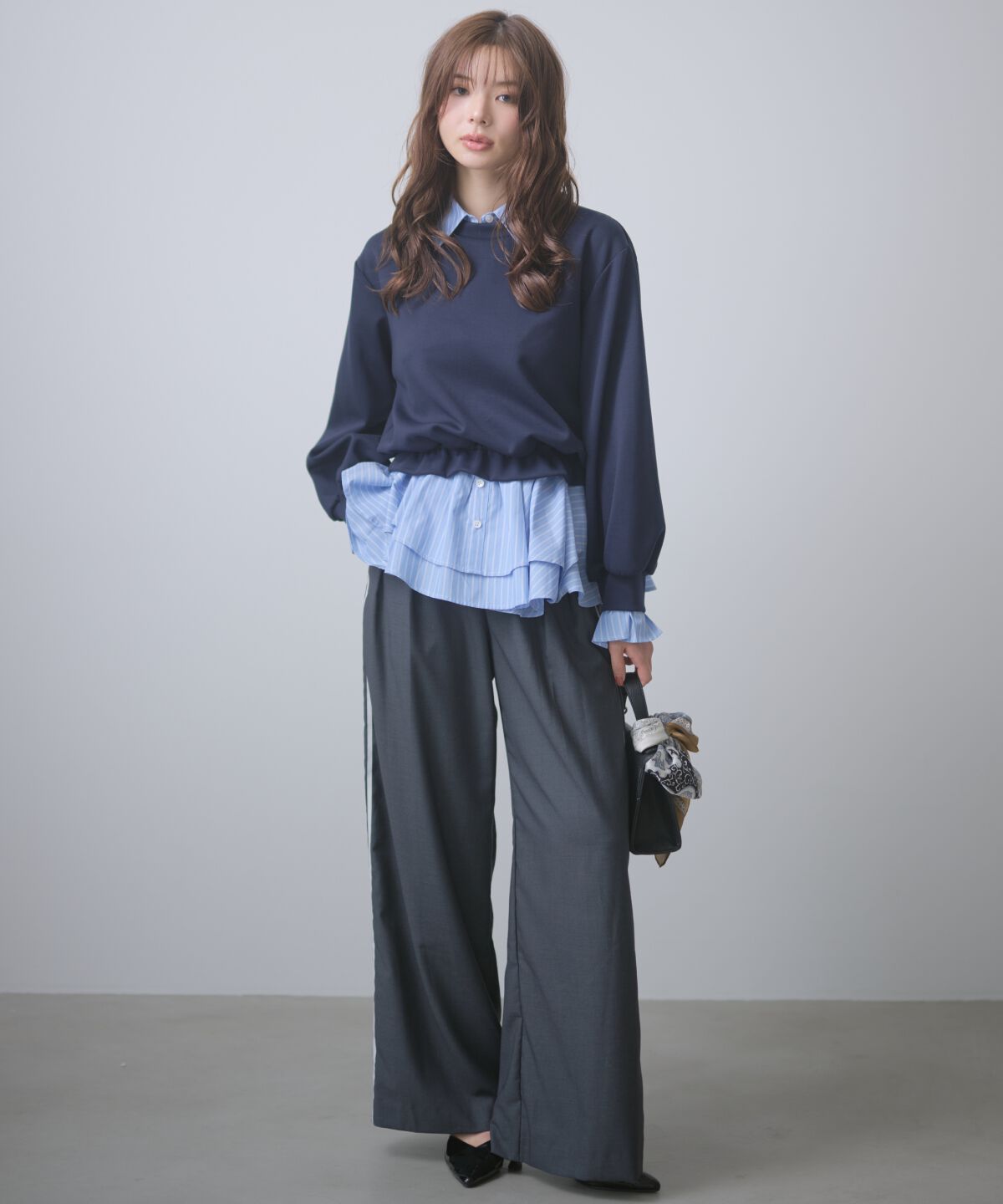 アンドクチュール「サイドラインビジューパンツ」|その他|