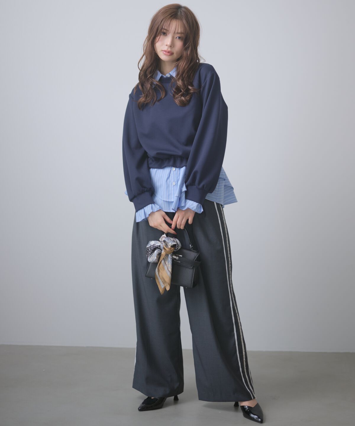 アンドクチュール「サイドラインビジューパンツ」|その他|