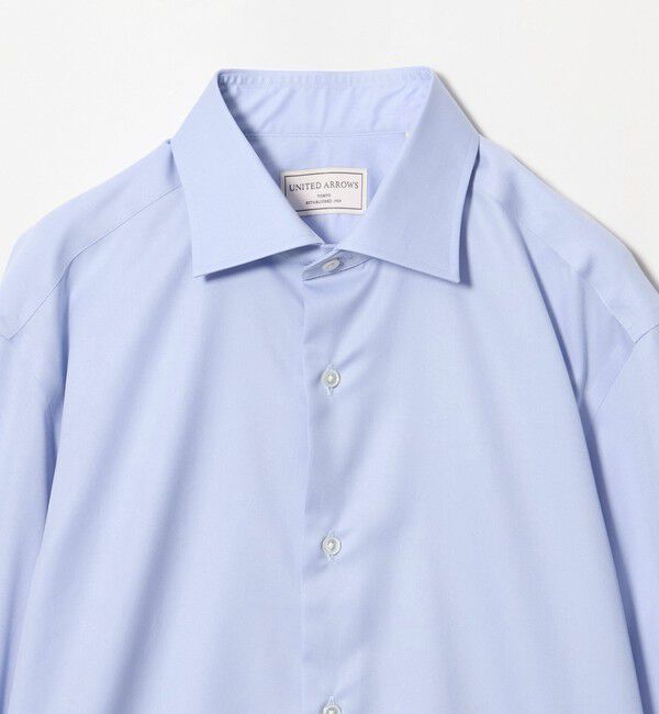 UNITED ARROWS「イージーケア AG ツイル セミワイドカラーシャツ  抗菌防臭」|シャツ・ブラウス|
