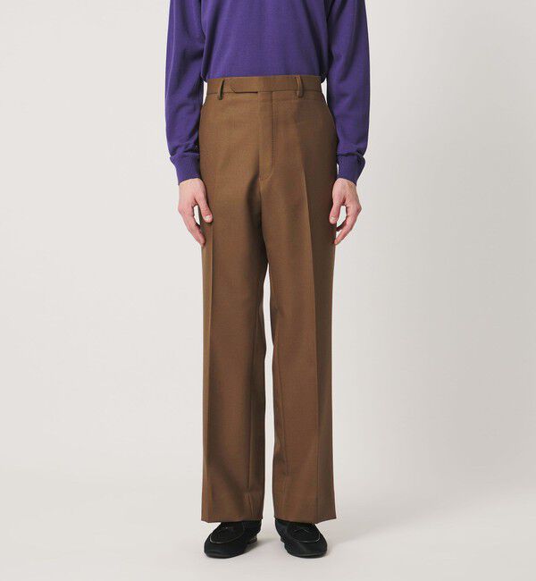 UNITED ARROWS「ギャバジン フレア ノープリーツ スラックス ヨコストレッチ」|スーツ|