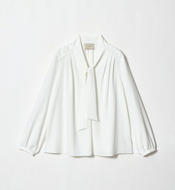 UNITED ARROWS「ジョーゼット ボウタイ ブラウス」|シャツ・ブラウス|OFF WHITE
