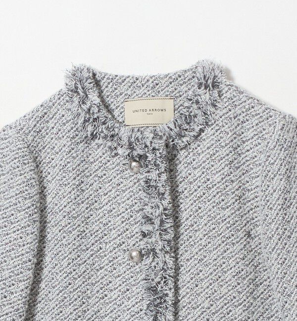 UNITED ARROWS「ツイード ノーカラー ジャケット」|ノーカラージャケット|