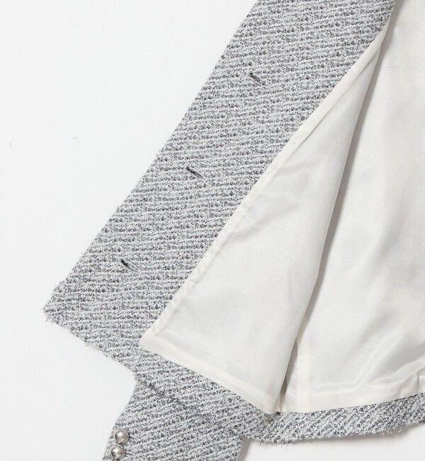 UNITED ARROWS「ツイード ノーカラー ジャケット」|ノーカラージャケット|