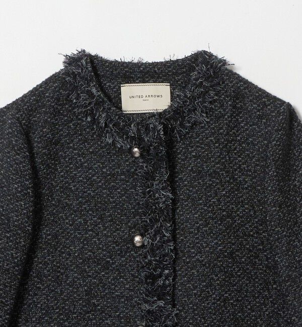 UNITED ARROWS「ツイード ノーカラー ジャケット」|ノーカラージャケット|