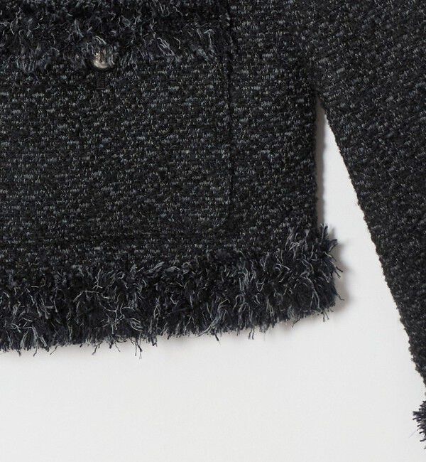 UNITED ARROWS「ツイード ノーカラー ジャケット」|ノーカラージャケット|