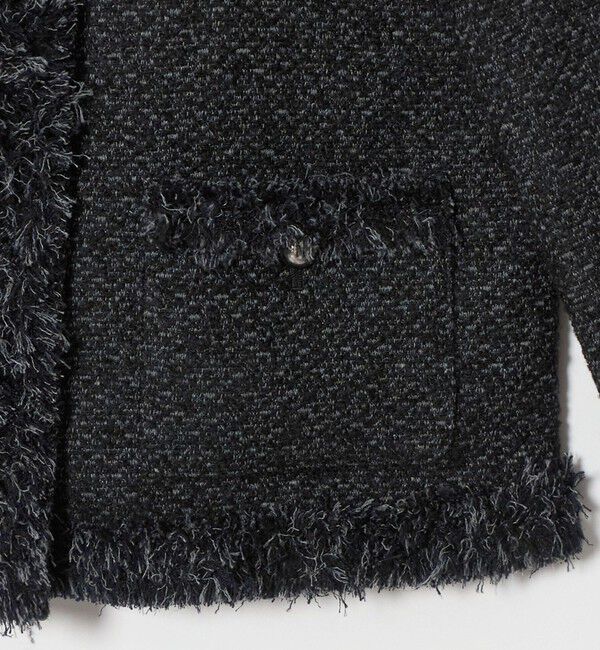 UNITED ARROWS「ツイード ノーカラー ジャケット」|ノーカラージャケット|