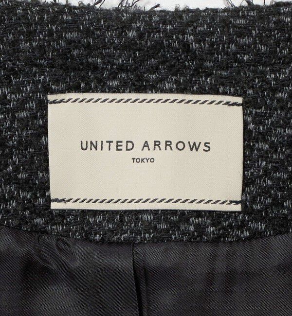 UNITED ARROWS「ツイード ノーカラー ジャケット」|ノーカラージャケット|