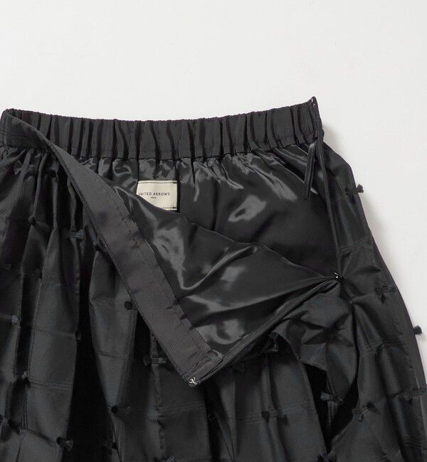 UNITED ARROWS「リボン チェック ジャガード スカート ‐ウォッシャブル‐」|フレア|