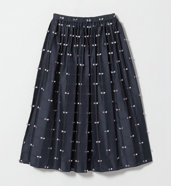 UNITED ARROWS「リボン チェック ジャガード スカート ‐ウォッシャブル‐」|フレア|