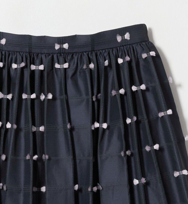 UNITED ARROWS「リボン チェック ジャガード スカート ‐ウォッシャブル‐」|フレア|