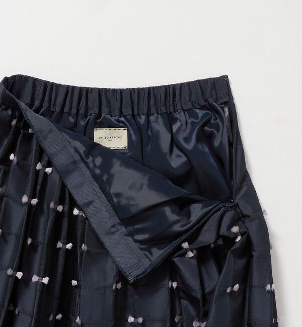 UNITED ARROWS「リボン チェック ジャガード スカート ‐ウォッシャブル‐」|フレア|