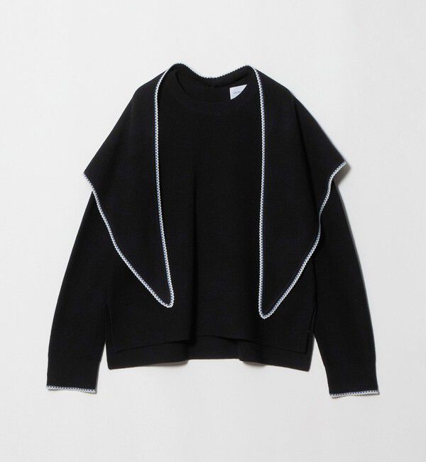 UNITED ARROWS「アゼ ストール 2WAY ニット」|ニット・セーター|BLACK