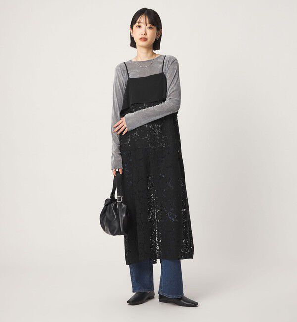 UNITED ARROWS green label relaxing「レース レイヤード キャミソール ワンピース」|ワンピース|