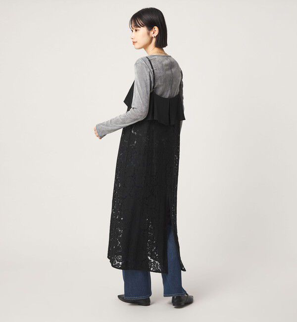 UNITED ARROWS green label relaxing「レース レイヤード キャミソール ワンピース」|ワンピース|
