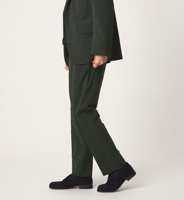 UNITED ARROWS green label relaxing「A+ コーデュロイ スタンダード イージー セットアップ パンツ スラックス -ストレッチ-」|スラックス|DK.GREEN