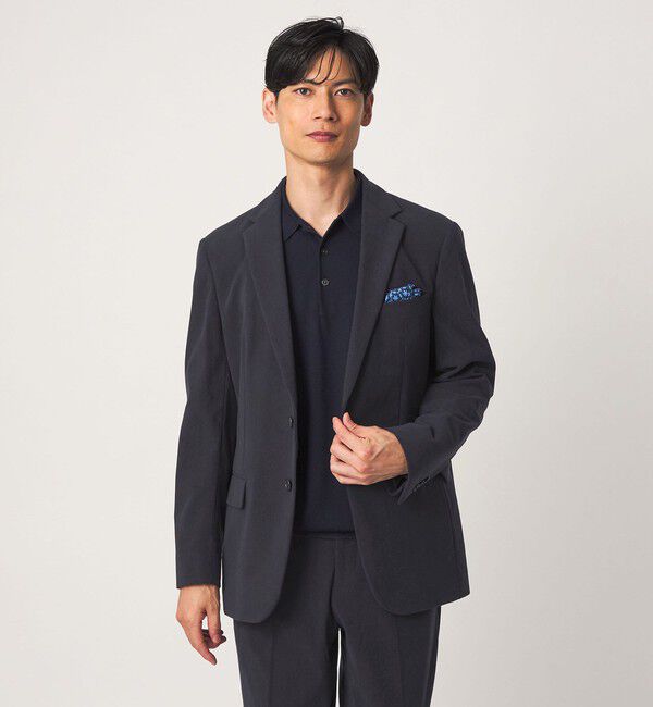 UNITED ARROWS green label relaxing「A+ コーデュロイ 2B スタンダード セットアップ ジャケット -ストレッチ-」|テーラードジャケット|NAVY