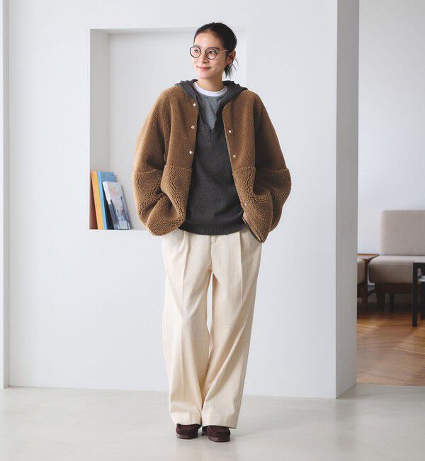 BEAUTY&YOUTH UNITED ARROWS「【WEB限定】ボア&times;フェイクムートン リバーシブルジャケット 」|その他|