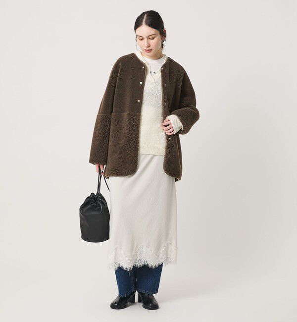 BEAUTY&YOUTH UNITED ARROWS「【WEB限定】ボア&times;フェイクムートン リバーシブルジャケット 」|その他|DK.BROWN