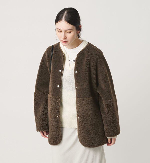 BEAUTY&YOUTH UNITED ARROWS「【WEB限定】ボア&times;フェイクムートン リバーシブルジャケット 」|その他|
