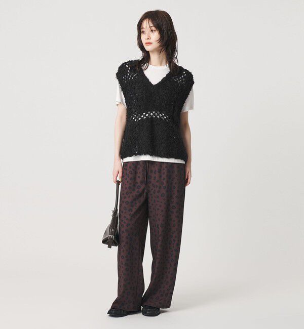 BEAUTY&YOUTH UNITED ARROWS「パッチワーク Vネック ニットベスト」|ベスト・ジレ|