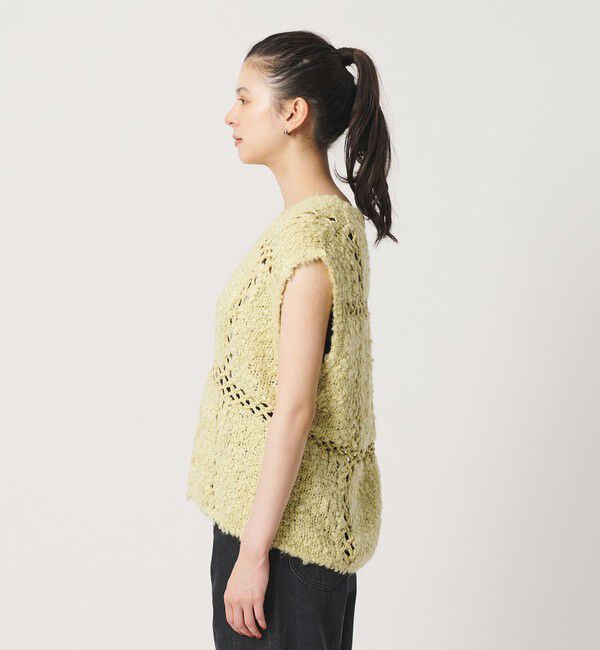 BEAUTY&YOUTH UNITED ARROWS「パッチワーク Vネック ニットベスト」|ベスト・ジレ|